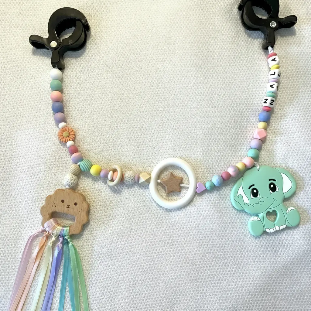 Liebevoller Elefant - Kinderwagen-Mobile