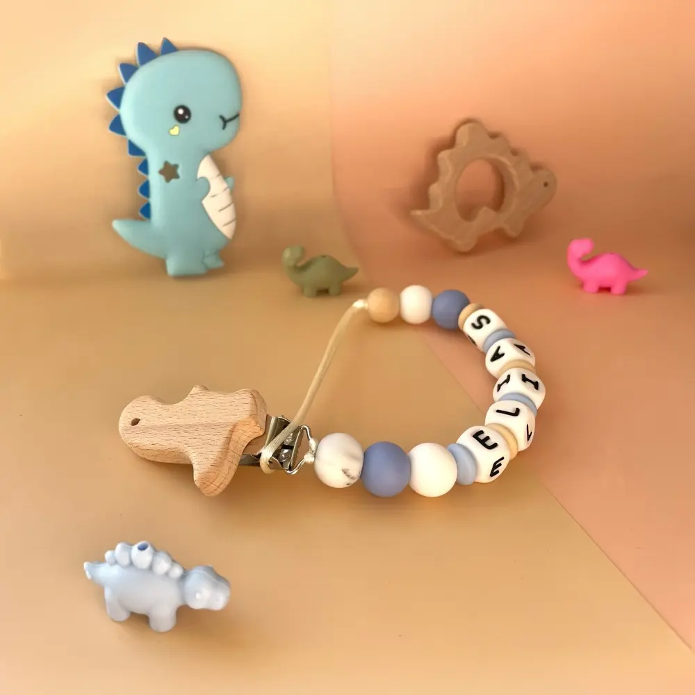 Cute T-Rex - Pacifier Chain