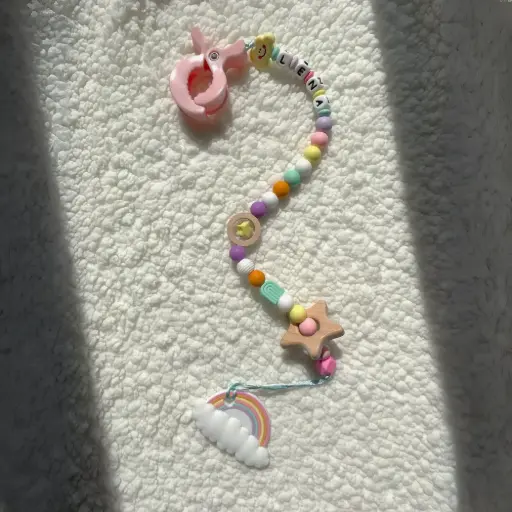Radiant Rainbow - Stroller Teether Chain