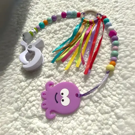Smart Octopus - Stroller Teether Chain